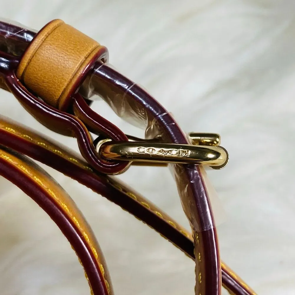 Honey Brown Coach Crossbody Strap